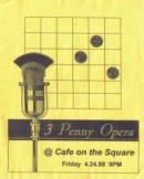 3 Penny Opera Plays Cafe on the Square