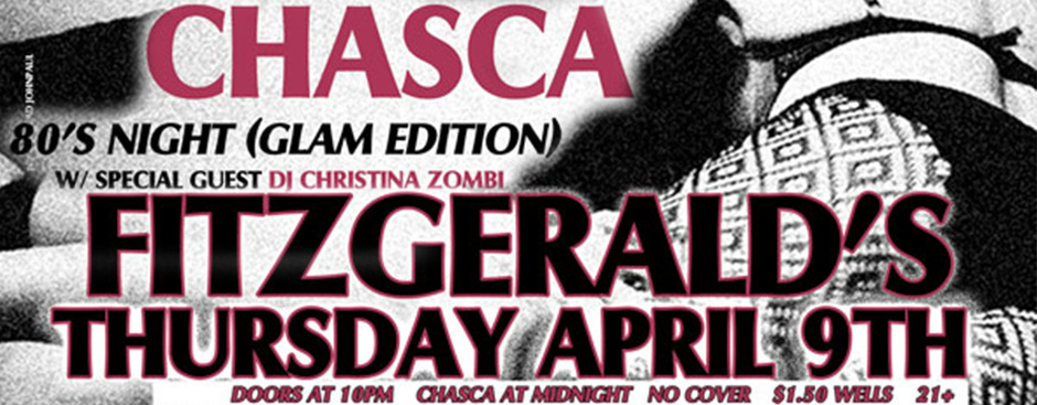 Chasca plays 80s Night at Fitzgerald’s