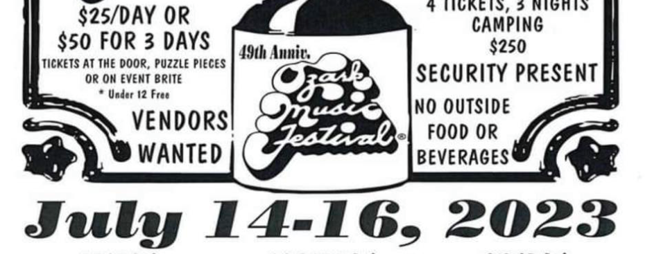 The 49th Anniversary Ozark Music Festival Line-up Released; Includes Philadelphia, Mississippi's The Delta Get Down