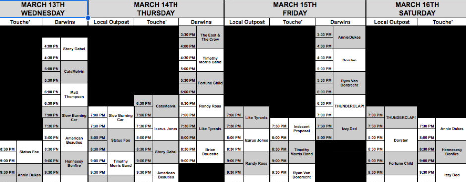Tinderbox Stages at Darwin's for SXSW