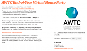 AWTC End-Of-Year Virtual House Party